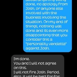 Norby's - Deb attacks the victim and lies about what has been done. She was never interested in investigating the racism of bartender Josh.