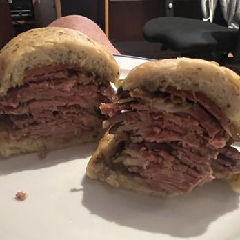 When The Pig Came Home - Smoked meat sammie on gluten-free bun. - Delicatessen Near Me - Toronto, Ontario When The Pig Came Home - Smoked meat sammie on gluten-free bun. - Delicatessen Near Me - Toronto, Ontario