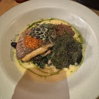 Campfire - Market fish entree (trout) - New American Near Me - Carlsbad, California