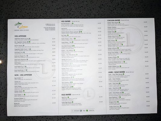 Menu photo 8 Lime & Lemon - Chapel Hill Chapel Hill, NC Menu photo 8 Lime & Lemon - Chapel Hill Chapel Hill, NC