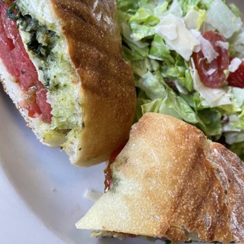 Aioli - This is the half sandwich (caprese) with the half salad (Cesar) - Cafes Near Me - West Palm Beach, Florida Aioli - This is the half sandwich (caprese) with the half salad (Cesar) - Cafes Near Me - West Palm Beach, Florida