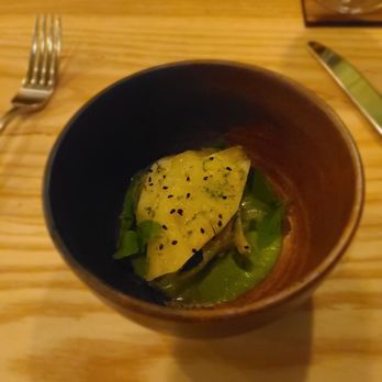 Arike Restaurant - Salt baked pineapple with nigella and fennel - African Near Me - Vancouver, British Columbia Arike Restaurant - Salt baked pineapple with nigella and fennel - African Near Me - Vancouver, British Columbia