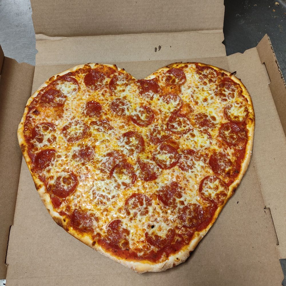 DeRango The Pizza King Racine West - Special order heart shaped cheese and pep - Italian Near Me - Racine, Wisconsin DeRango The Pizza King Racine West - Special order heart shaped cheese and pep - Italian Near Me - Racine, Wisconsin