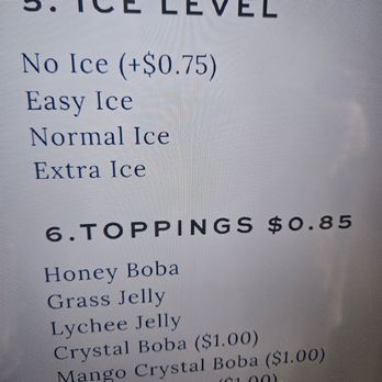 District Tea - Menu of ice and toppings - Bubble Tea Near Me - San Francisco, California District Tea - Menu of ice and toppings - Bubble Tea Near Me - San Francisco, California