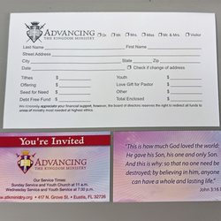 Customized envelopes and business cards by GK Printing in Eustis, FL