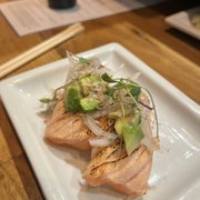 Photo of Blue Ocean Robata & Sushi Bar - Carlsbad, CA, United States. Sake (salmon) aburi