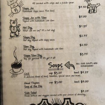 Good Thymes - a menu for a soupy section - Breakfast & Brunch Near Me - Shadyside, Ohio Good Thymes - a menu for a soupy section - Breakfast & Brunch Near Me - Shadyside, Ohio