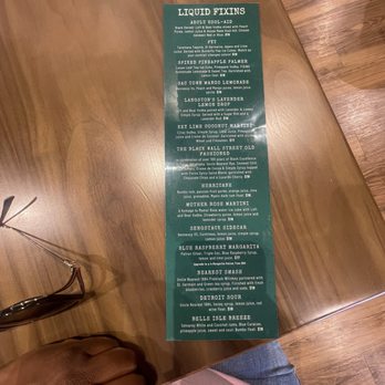 Fixins - Drink Menu - Soul Food Near Me - Detroit, Michigan