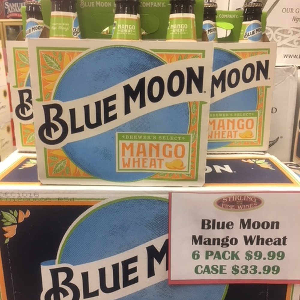 Great selection of Blue Moon
