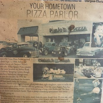 Panjo's Pizza & Pasta - A little bit about Panos - Pizza Near Me - Rockport, Texas Panjo's Pizza & Pasta - A little bit about Panos - Pizza Near Me - Rockport, Texas