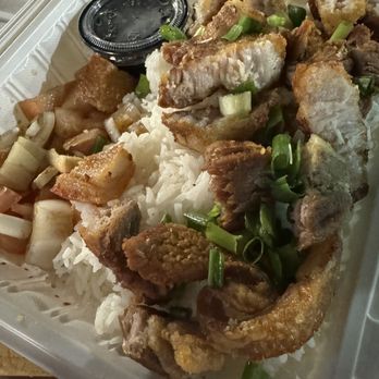 HI Shack - Lechon kawali - crispy pork belly plate. - Tacos Near Me - Honolulu, Hawaii