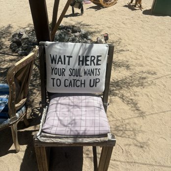 The Jelly Donut - a hip little art piece chair thing down the road a spell in Joshua Tree shopping area - Donuts Near Me - Yucca Valley, California