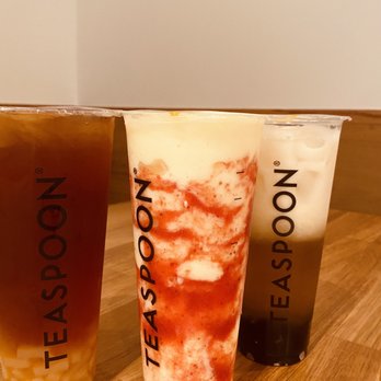 Teaspoon - Lychee on lychee, strawberry Pina colada, creamy jasmine - Bubble Tea Near Me - Folsom, California