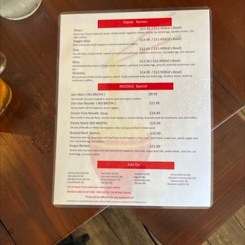 I Noodle Ramen & Dumpling - Menu 2 - Poke Near Me - Ponte Vedra Beach, Florida