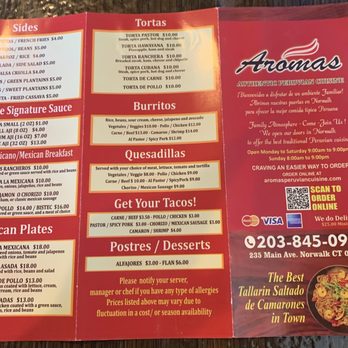 Aromas - Peruvian Near Me - Norwalk, Connecticut
