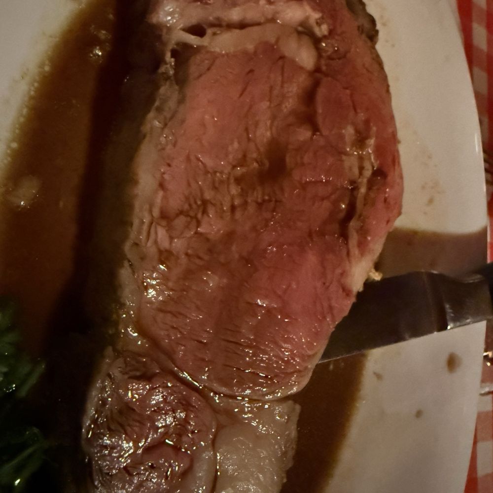 Luigi's Original Restaurant - 1 of the 2 prime rib - had it cut in half ! - Pizza Near Me - Harrison Township, Michigan Luigi's Original Restaurant - 1 of the 2 prime rib - had it cut in half ! - Pizza Near Me - Harrison Township, Michigan