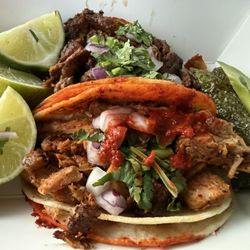 Top: Carne Asada Bottom: Al Pastor
