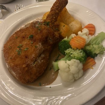Pier 95 Restaurant - Marina - Plated Stuffed pork chop, it was as good as it looks! - Seafood Near Me - Freeport, New York Pier 95 Restaurant - Marina - Plated Stuffed pork chop, it was as good as it looks! - Seafood Near Me - Freeport, New York
