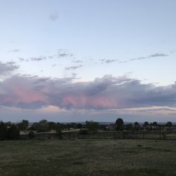 Foothills Dog Park - Beautiful view of cotton candy clouds from the small dog park