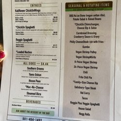 The House Of Mental - Menu