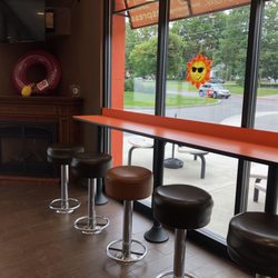 Dunkin' - This dunks has a fireplace!!!