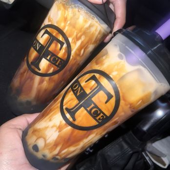 T ON ICE - 24oz. - Tiger Bomb - Brown Sugar Milk Tea With Boba - Bubble Tea Near Me - Santa Ana, California T ON ICE - 24oz. - Tiger Bomb - Brown Sugar Milk Tea With Boba - Bubble Tea Near Me - Santa Ana, California