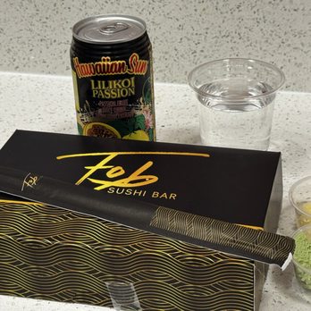 FOB Sushi Bar - Getting ready to chow down at a counter inside (June 2026) - Sushi Bars Near Me - Seattle, Washington