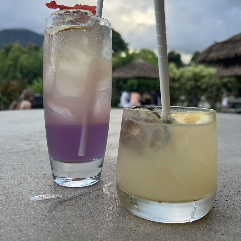 Ama - OG Mai Tai (right) & Lighthouse Spritz (left) - Cocktail Bars Near Me - Hanalei, Hawaii