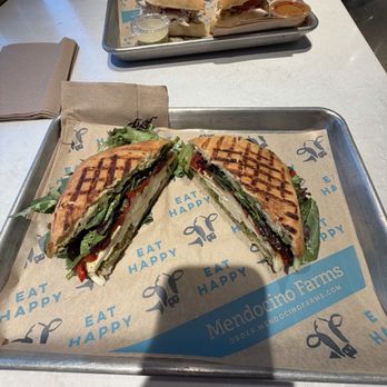 Mendocino Farms - Vegetarian Pesto Caprese - Sandwiches Near Me - Burbank, California Mendocino Farms - Vegetarian Pesto Caprese - Sandwiches Near Me - Burbank, California