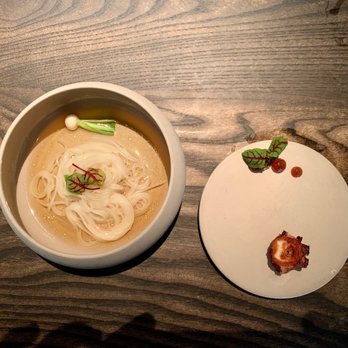 Madcap - Octopus, somen, white dashi broth - New American Near Me - San Anselmo, California Madcap - Octopus, somen, white dashi broth - New American Near Me - San Anselmo, California
