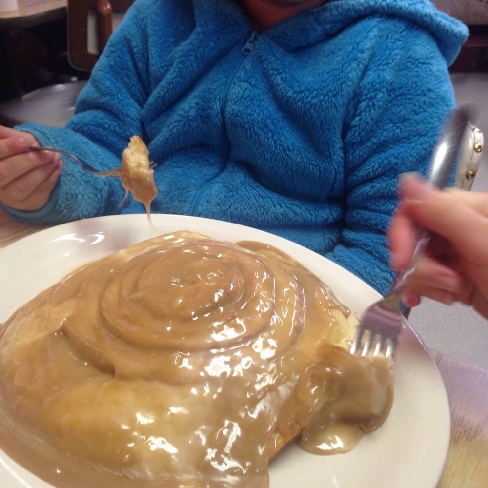 G-Ma's Diner - Oh my cinnamon roll. It's as big as plate !!!!! - New American Near Me - Mills, Wyoming G-Ma's Diner - Oh my cinnamon roll. It's as big as plate !!!!! - New American Near Me - Mills, Wyoming