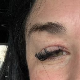 Lash lounge immediately after. That is directly after vs what I normally get.  $80 more incl. 20% tip.  Scam