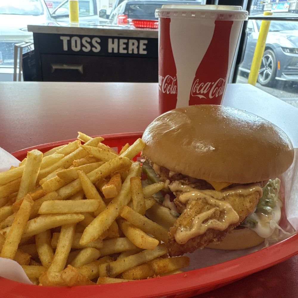 Chicken sandwich combo.