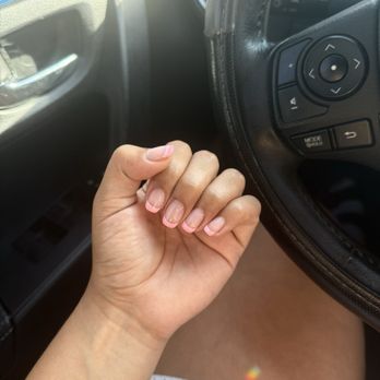 Camella Nail & Pedispa  - After Beautiful French tip gel manicure - Nail Salons Near Me - Northridge, California
