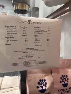 Menu photo 2 Gelato Granucci Palm Springs, CA Menu photo 2 Gelato Granucci Palm Springs, CA