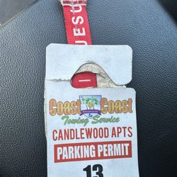 Coast To Coast Towing - Parking permit