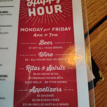 The County Line - Happy Hour Menu - Barbeque Near Me - Austin, Texas