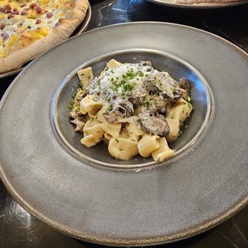 Salt & Vine - 1/2 Tagliatelle Al Funghi: tossed in a cream sauce with a chef's selection of mushrooms - Wine Bars Near Me - Olney, Maryland Salt & Vine - 1/2 Tagliatelle Al Funghi: tossed in a cream sauce with a chef's selection of mushrooms - Wine Bars Near Me - Olney, Maryland