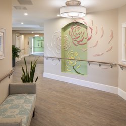 Hover Senior Living Community - Tile Mosaic Niche at the entrance of the Yellow Rose Cottage by Art Drenched Life.