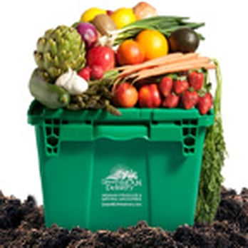 Green Bean Delivery - a green crate full of vegetables - Food Delivery Services Near Me - Cincinnati, Ohio