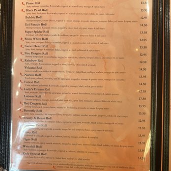 Koi Sushi - Just one page of the menu - Sushi Bars Near Me - Oviedo, Florida Koi Sushi - Just one page of the menu - Sushi Bars Near Me - Oviedo, Florida