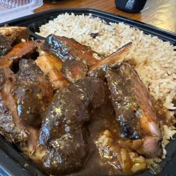 Strait Jamaican Cuisine - Jerk Pork Combo delicious!!!! - Caribbean Near Me - Waterville, Maine Strait Jamaican Cuisine - Jerk Pork Combo delicious!!!! - Caribbean Near Me - Waterville, Maine