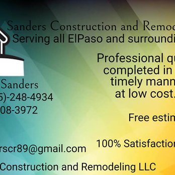 1. Sanders Construction and Remodeling