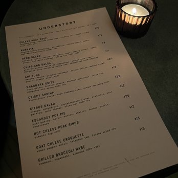 Understory - Food menu - Restaurants Near Me - Columbus, Ohio Understory - Food menu - Restaurants Near Me - Columbus, Ohio