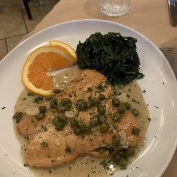Ezio Bistro - Salmon with caper sauce - Italian Near Me - San Antonio, Texas Ezio Bistro - Salmon with caper sauce - Italian Near Me - San Antonio, Texas