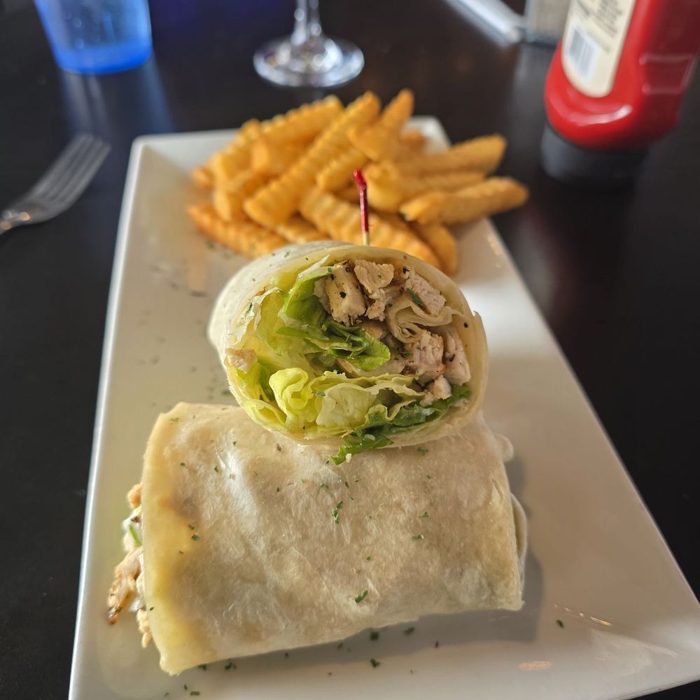 Sandtrap Tavern - Chicken salad wrap with fries - Bars Near Me - Kitty Hawk, North Carolina Sandtrap Tavern - Chicken salad wrap with fries - Bars Near Me - Kitty Hawk, North Carolina