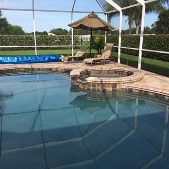 Aqua House Washing - My lanai before the wash and seal - Pressure Washers Near Me