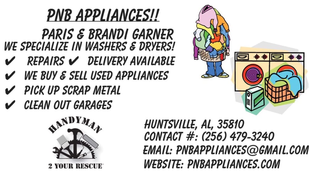PNB APPLIANCES Updated September 2024 Huntsville, Alabama