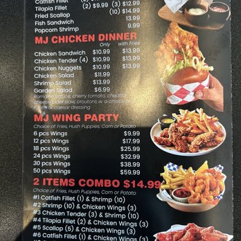 MJ Seafood Fish & Wings - Menu - Seafood Near Me - Winter Park, Florida