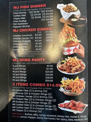 Menu photo 2 MJ Seafood Fish & Wings Winter Park, FL